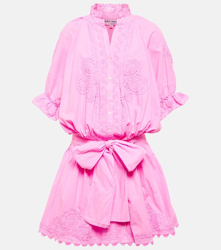 Juliet Dunn Cotton poplin shirt dress