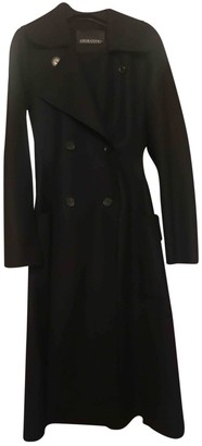 Ermanno Scervino Black Wool Coat for Women