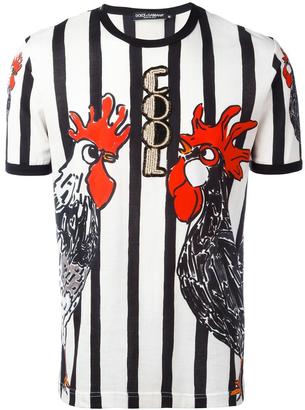 Dolce & Gabbana rooster print T-shirt