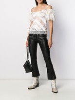 Thumbnail for your product : Unravel Project Flared Cropped Trousers