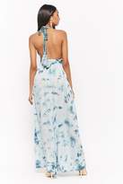 Thumbnail for your product : Forever 21 Boho Me Tie-Dye Halter Maxi Dress