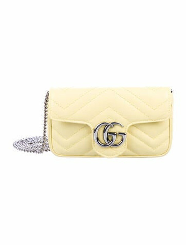 Gucci GG Marmont Matelasse Super Mini Bag yellow - ShopStyle