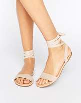 Thumbnail for your product : ASOS FIONA Tie Leg Sandals