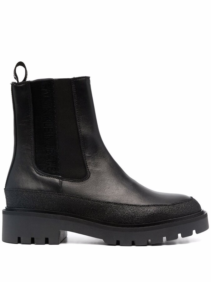 calvin klein rubber boot
