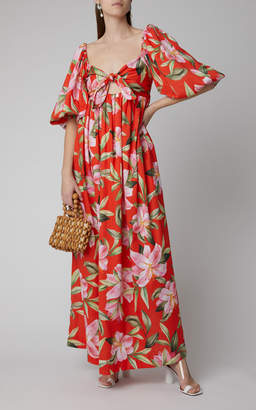 Mara Hoffman Violet Floral-Print Jersey Maxi Dress