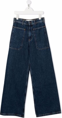 LES COYOTES DE PARIS TEEN high-rise wide-leg jeans