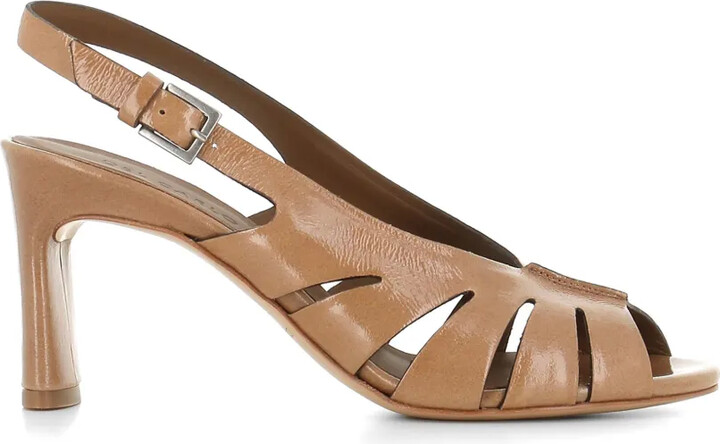 Del Carlo Peep-Toe Heeled Sandals