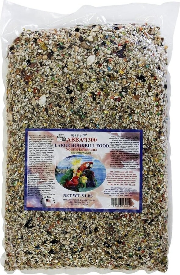 ABBA 1300 Large Bird Food, 5-lb bag