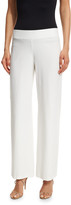 Thumbnail for your product : Eileen Fisher Wide-Leg Stretch-Crepe Pants