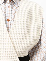Thumbnail for your product : Sara Lanzi Waffle-Knit Wool Top