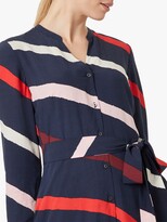 Thumbnail for your product : Hobbs London Ginnie Striped Midi Dress, Navy/Multi