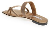 Thumbnail for your product : Manolo Blahnik 'Susa' Flat Sandal (Women)