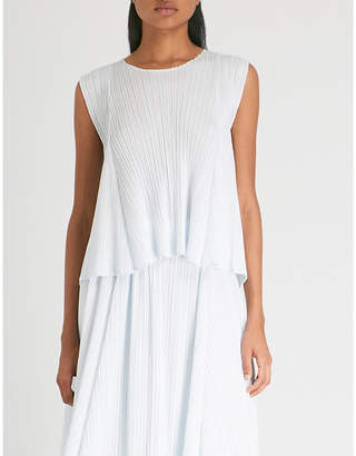Pleats Please Issey Miyake Flared pleated top