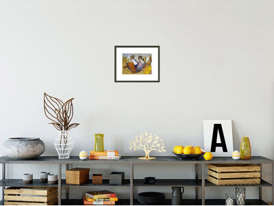 1000Museums Russian Dancers by Edgar Degas -Framed Giclee Print