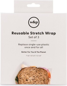 W&P Design W&PDesignReusableSiliconeStretchFoodWrapSet-3ct