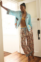 Thumbnail for your product : Karen Mabon Barbie x Long-Sleeve Poolside Pajama Set Blue