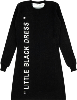 Off-White Knitted Long Sleeve Dress 'Virgil Abloh' - Size XXS - ShopStyle