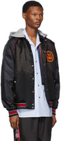 Thumbnail for your product : Gucci Black Hooded Bomber Jacket