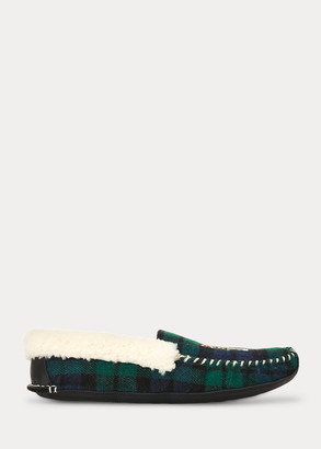 polo bear shearling slipper