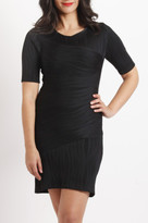 Thumbnail for your product : Rebecca Ruby Textured Panel Dress