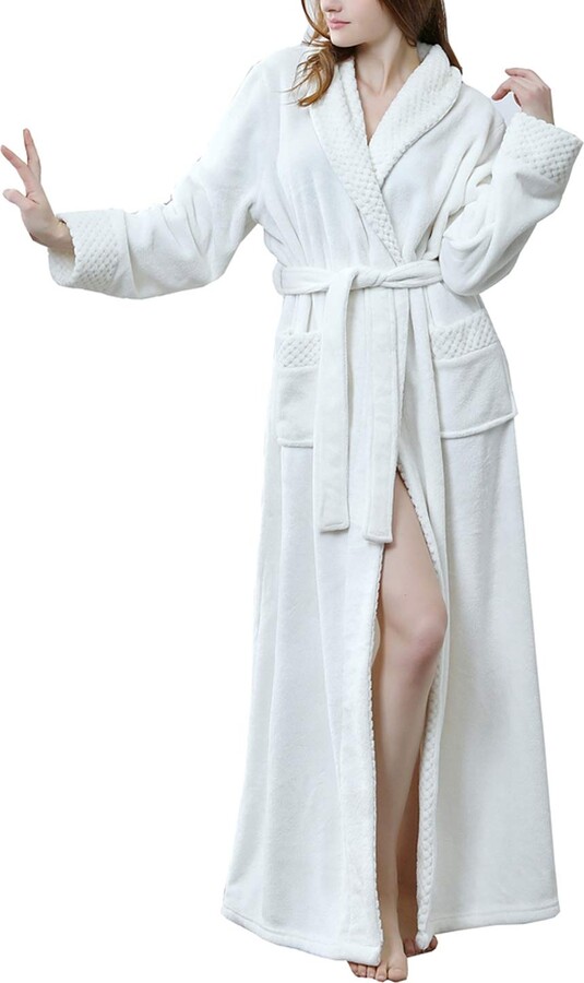 Kinloy Women Lightweight Soft Cosy Dressing Gown Comfy Long Housecoats