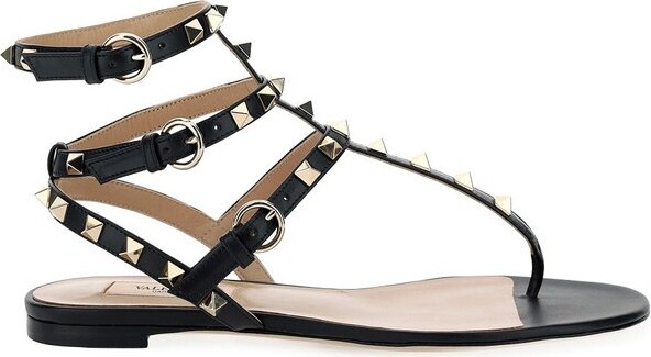 Valentino Garavani Rockstud Flat Sandals