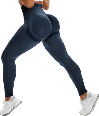 RIOJOY Scrunch Seamless Leggings Women High Waist Ruched Butt