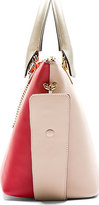 Thumbnail for your product : Chloé Tan & Red Leather Baylee Medium Bag