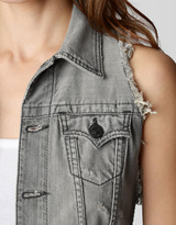 Thumbnail for your product : True Religion Leah Greystone Racer Back Womens Denim Vest