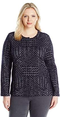 Lucky Brand Women's Plus Size Jacquard Sweater