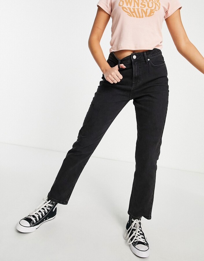 Levi's high-waisted taper jean in washed black - ShopStyle