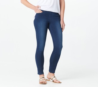 dark denim jeggings