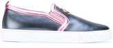 Blumarine - metallic slip-on sneakers - women - Cuir de veau/Cuir/rubber - 37