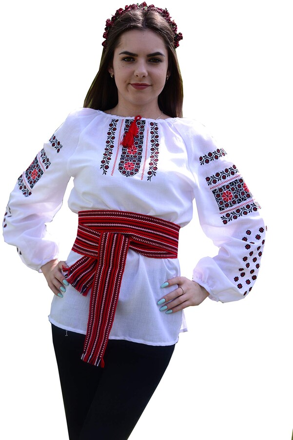 Ukrainian Fashion Embroidered Ukrainian Folk Blouse Natural Cotton  Traditional Ethnic Style - ShopStyle Tops