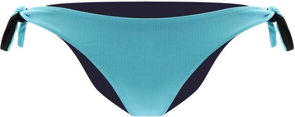 Fisico Side-Tied Ribbed Bikini Bottoms