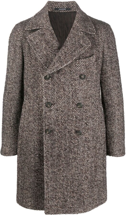 men's herringbone overcoat