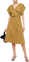Thumbnail for your product : Vanessa Bruno Iron Cotton, Linen And Tencel-blend Wrap Dress