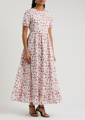 【英国発Sister Jane】Doodle Bloom embroidered cotton dress Sister Jane Doodle Bloom Embroidered Cotton Maxi Dress
