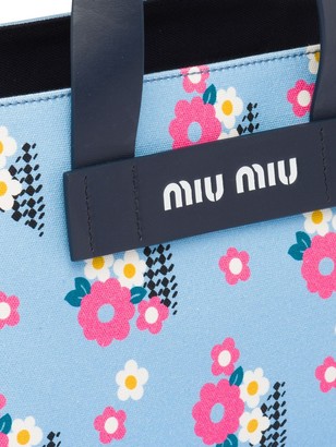 Miu Miu Floral-Print Tote Bag