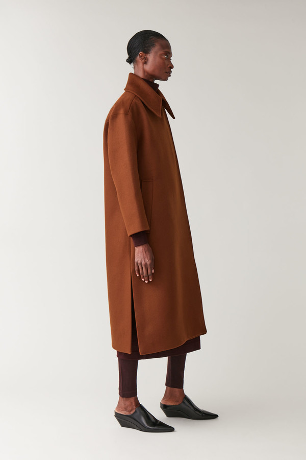 COS Wool Coat With Oversized Collar - ShopStyle