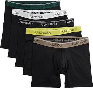 Calvin Klein Underwear Micro Stretch Boxer Brief 5-Pack (Black  Bodies/Ponderosa Pine/Galaxy Grey/Black/Kewl Lime/Natural) Men's Underwear  - ShopStyle
