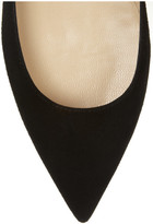 Thumbnail for your product : Jimmy Choo Alina suede point-toe flats