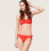 Thumbnail for your product : LOFT Beach Ruched Bandeau Bikini Top