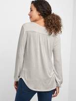 Thumbnail for your product : Gap Maternity long sleeve split neck top