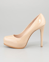 Thumbnail for your product : Pour La Victoire Irina Patent Leather Pump, New Nude