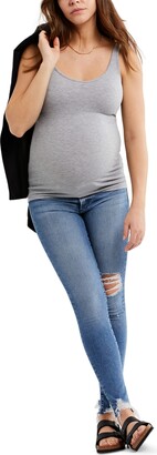 A Pea in the Pod Luxe Rib Knit Maternity Tank Top