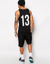 Thumbnail for your product : ASOS Tank With Harlem Print And Relaxed Skater Fit