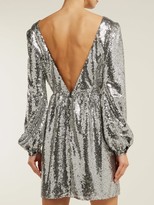 Thumbnail for your product : Saloni Camille Sequinned Mini Dress - Silver