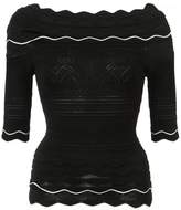 Yigal Azrouel scallop knit top 