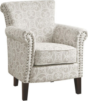 Red Barrel Studio Brooke Tight Back Club Chair with Solid Wood Frame and High-Density Foam for Comfort and Durability